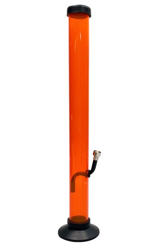Herb  Saber  Slim  Acrylic  Straight  Pipe  Bong